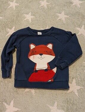 Carter's Navy Blue Fox Sweater Size 2